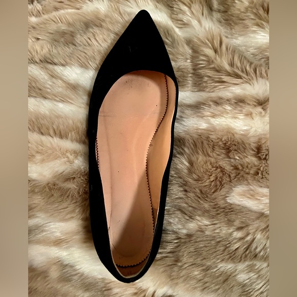 J. Crew Pointed Toe Back Suede Flat - Picture 2 of 4